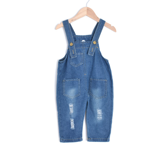 Ripped Denim Overall