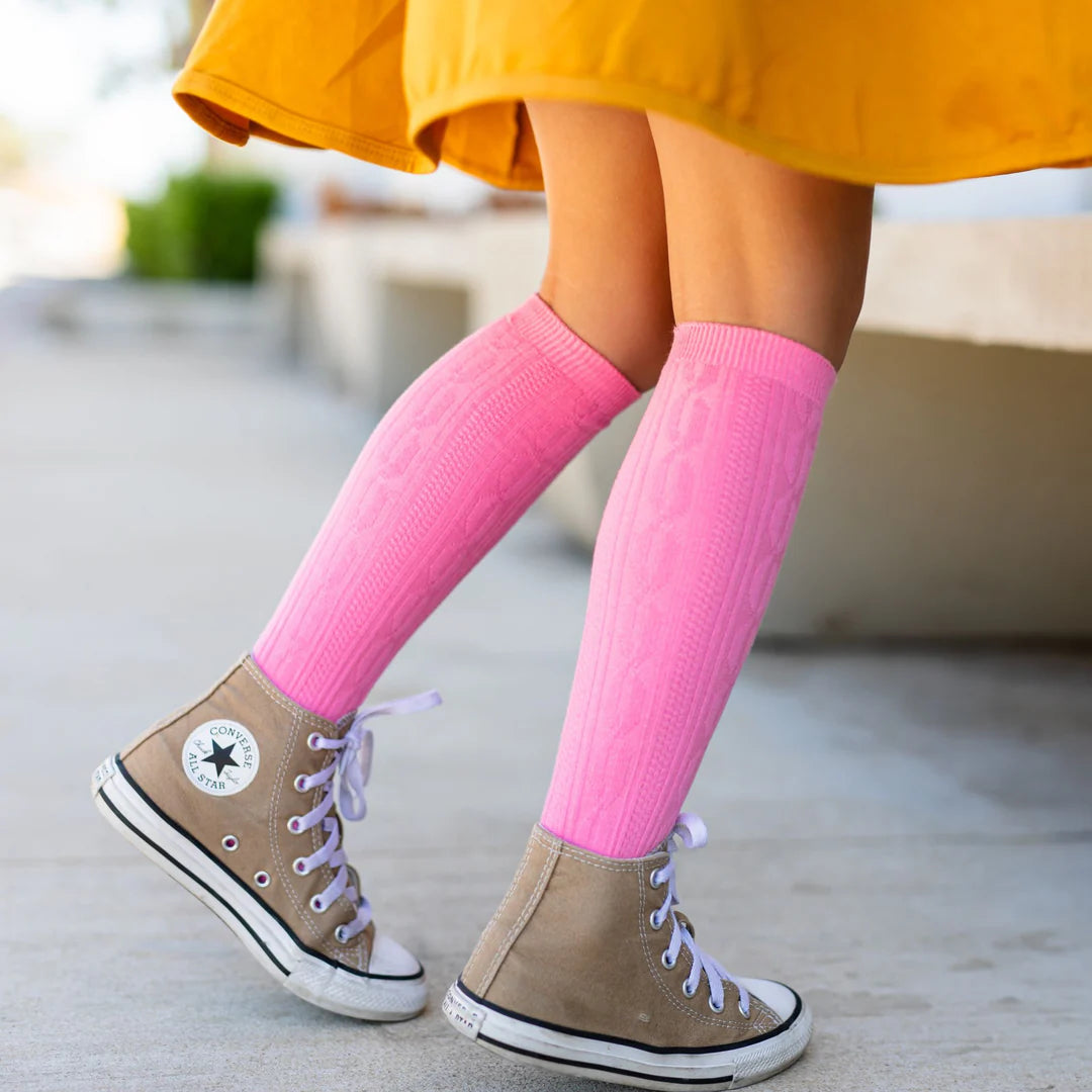 Knit Knee High Socks