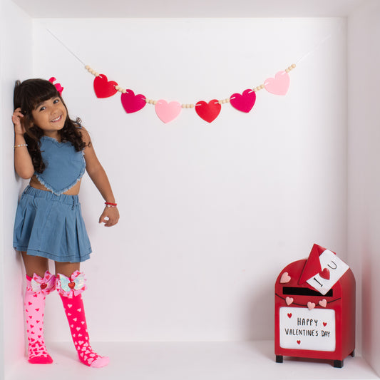 Denim Heart Top & Skirt