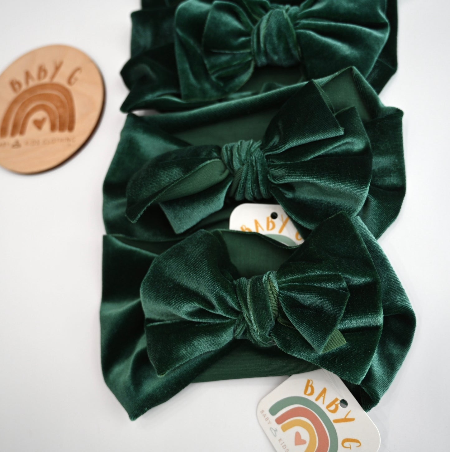 Dark Green Velvet Headband