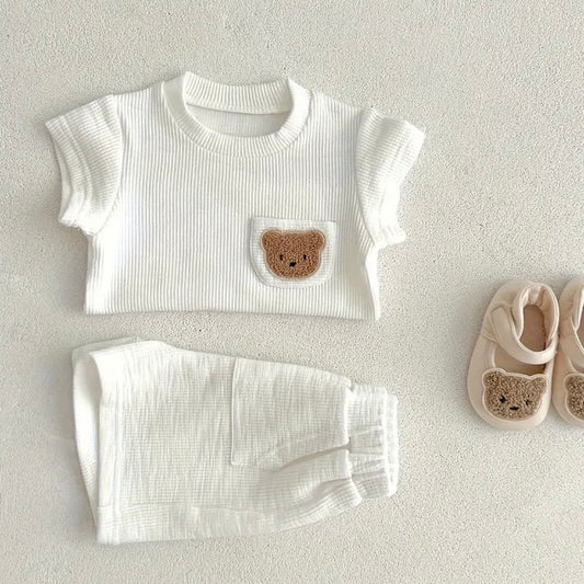 White Teddy Set