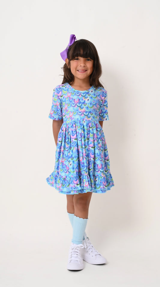 Mermaid Dress & Matching Bow