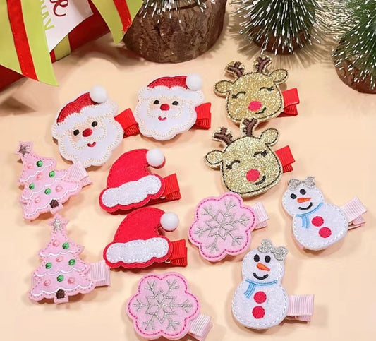 Christmas Hair Clips