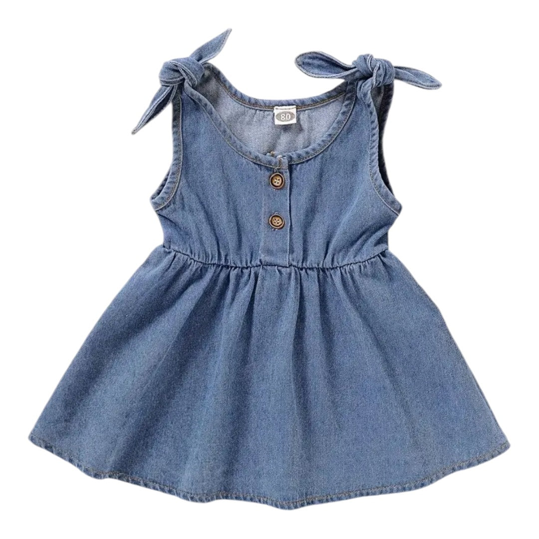 Denim Knotted Dress