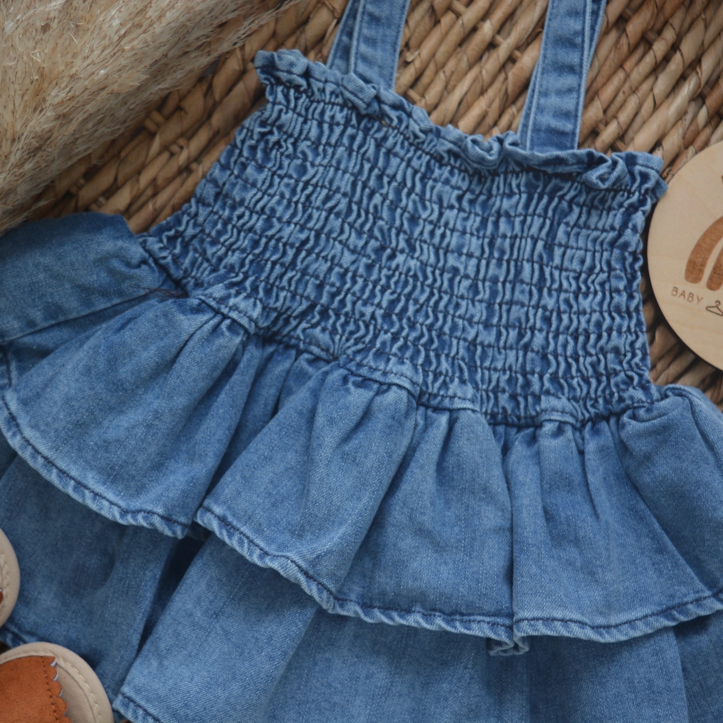 Denim Bodysuit Dress