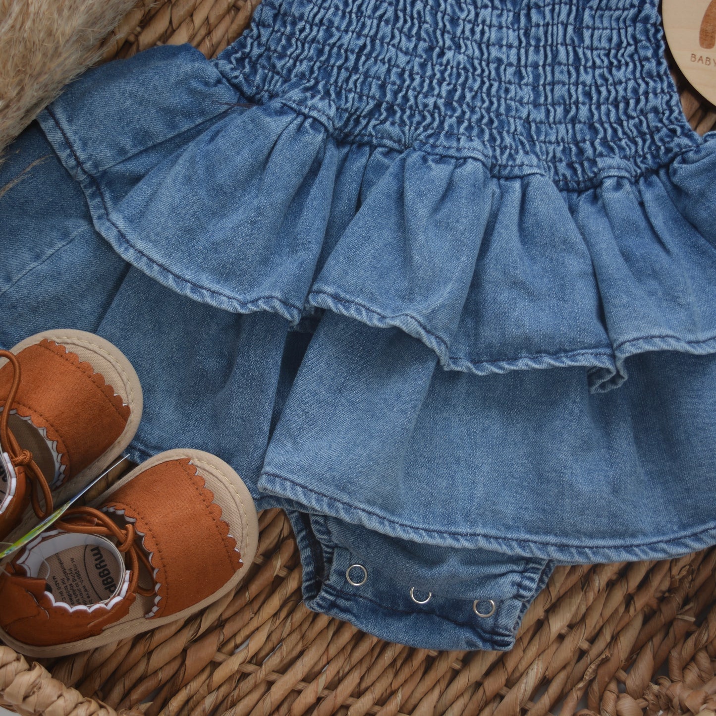 Denim Bodysuit Dress