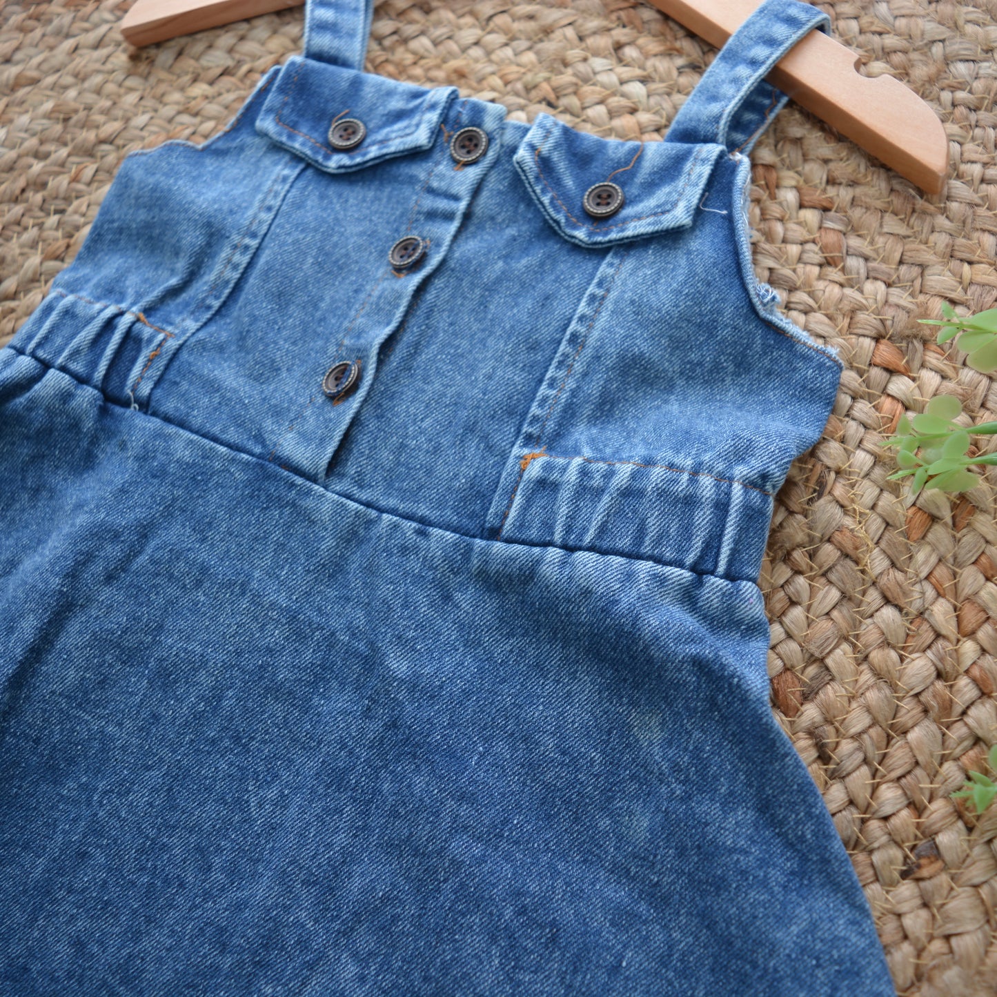 Denim Ruffle Dress