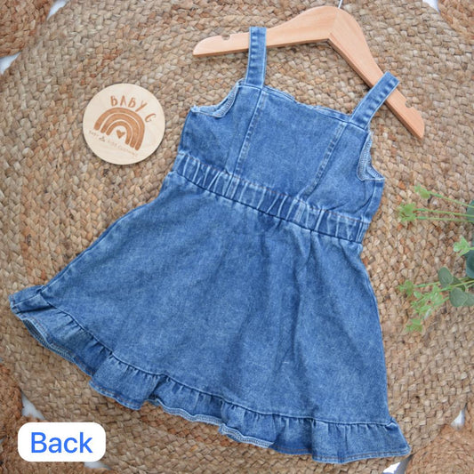 Denim Ruffle Dress