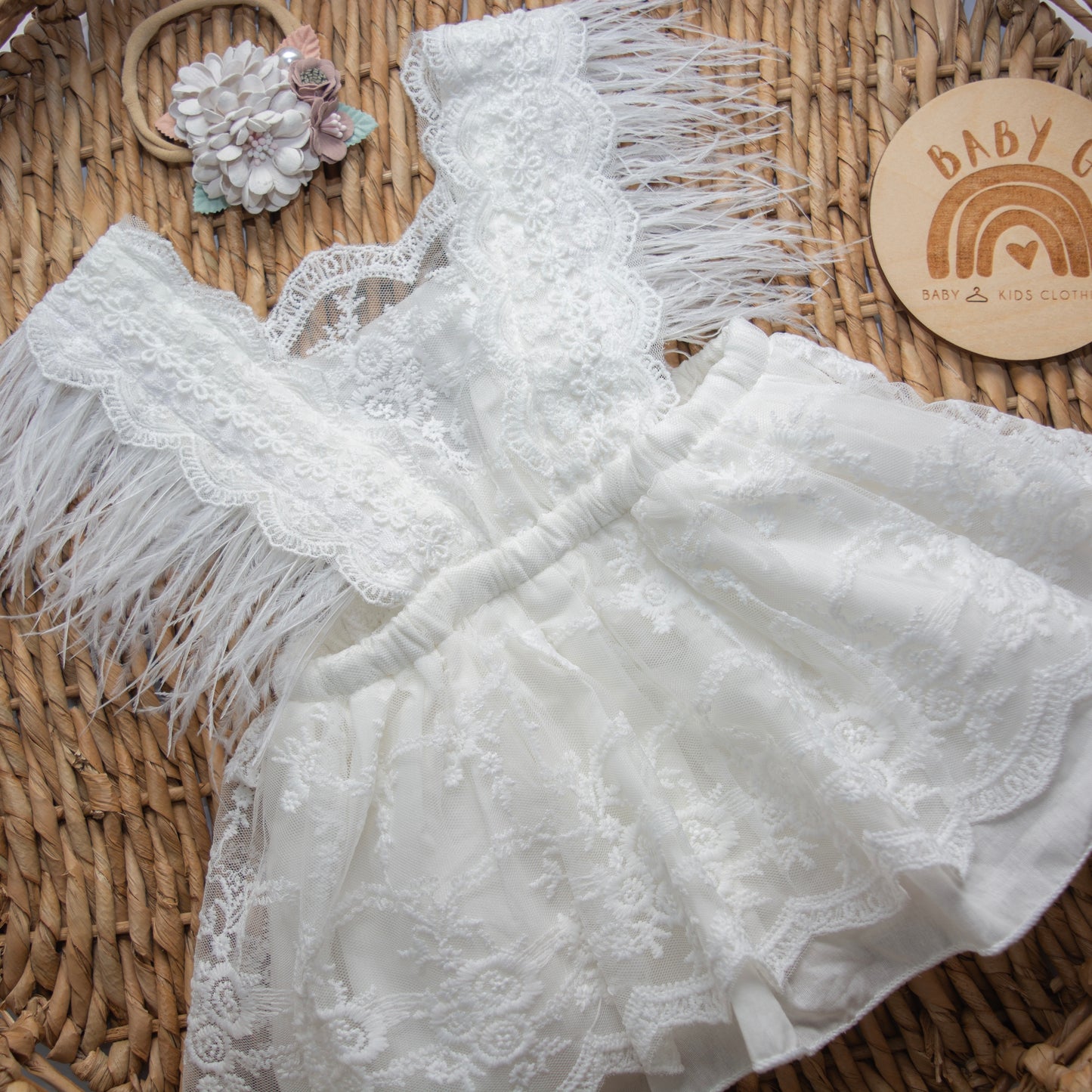 Delicate White Bodysuit Dress